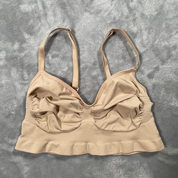 SKIMS Other - Skims Bra Womens XL Beige Seamless Sculpt Bralette Wirefree Unpadded
